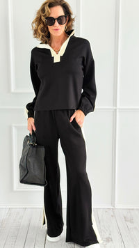 Street Luxe Drawstring Pant Set-210 Loungewear/Sets-ENTRO-Coastal Bloom Boutique, find the trendiest versions of the popular styles and looks Located in Indialantic, FL