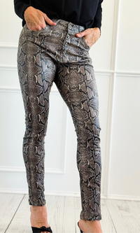 Serpent Shine Pants-Pants-SASU UNICORN-Coastal Bloom Boutique, find the trendiest versions of the popular styles and looks Located in Indialantic, FL