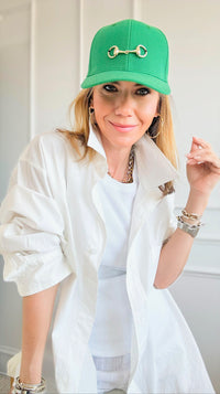 CB Custom Horsebit Baseball Cap-260 Other Accessories-Holly-Coastal Bloom Boutique, find the trendiest versions of the popular styles and looks Located in Indialantic, FL