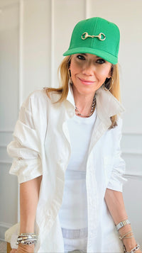 CB Custom Horsebit Baseball Cap-260 Other Accessories-Holly-Coastal Bloom Boutique, find the trendiest versions of the popular styles and looks Located in Indialantic, FL