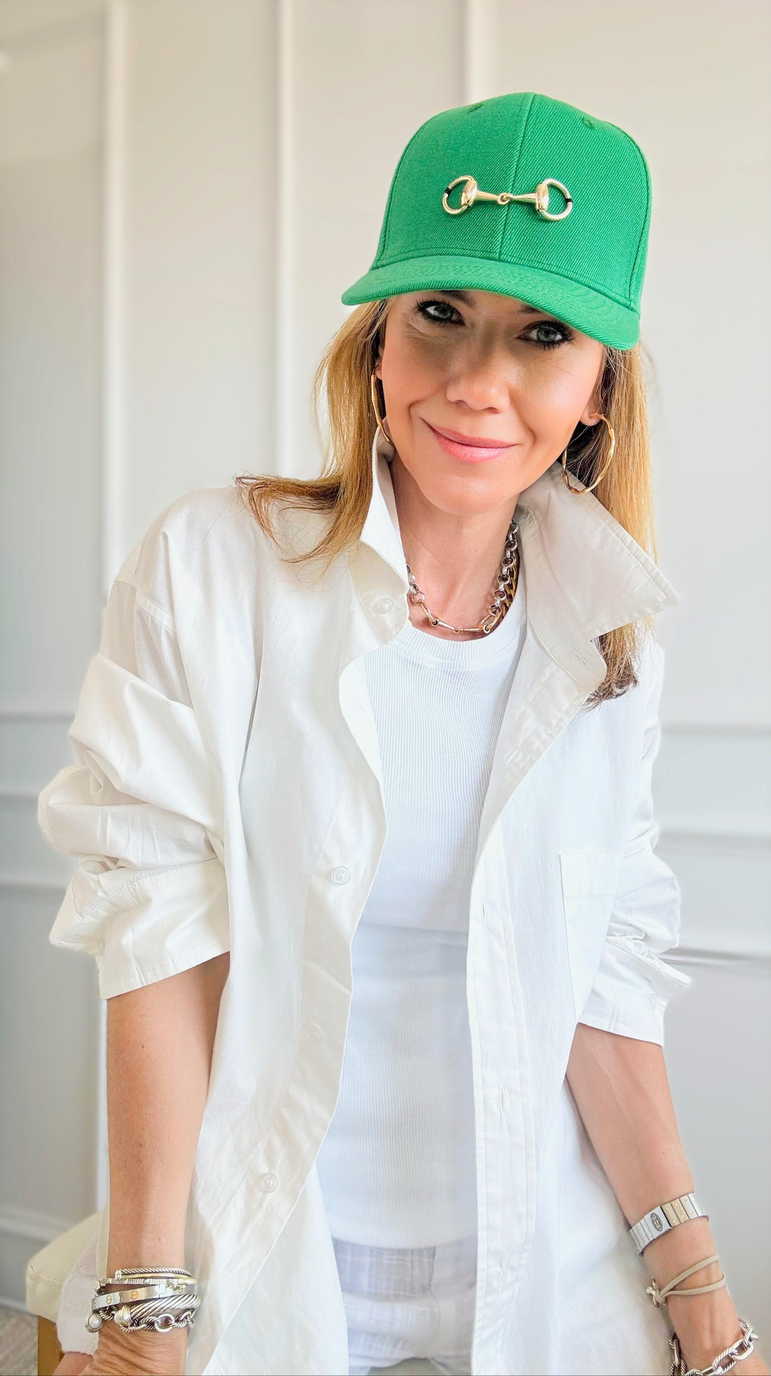 CB Custom Horsebit Baseball Cap-260 Other Accessories-Holly-Coastal Bloom Boutique, find the trendiest versions of the popular styles and looks Located in Indialantic, FL