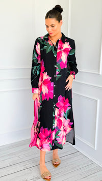 Island Bloom Midi Dress-200 Dresses/Jumpsuits/Rompers-JODIFL-Coastal Bloom Boutique, find the trendiest versions of the popular styles and looks Located in Indialantic, FL
