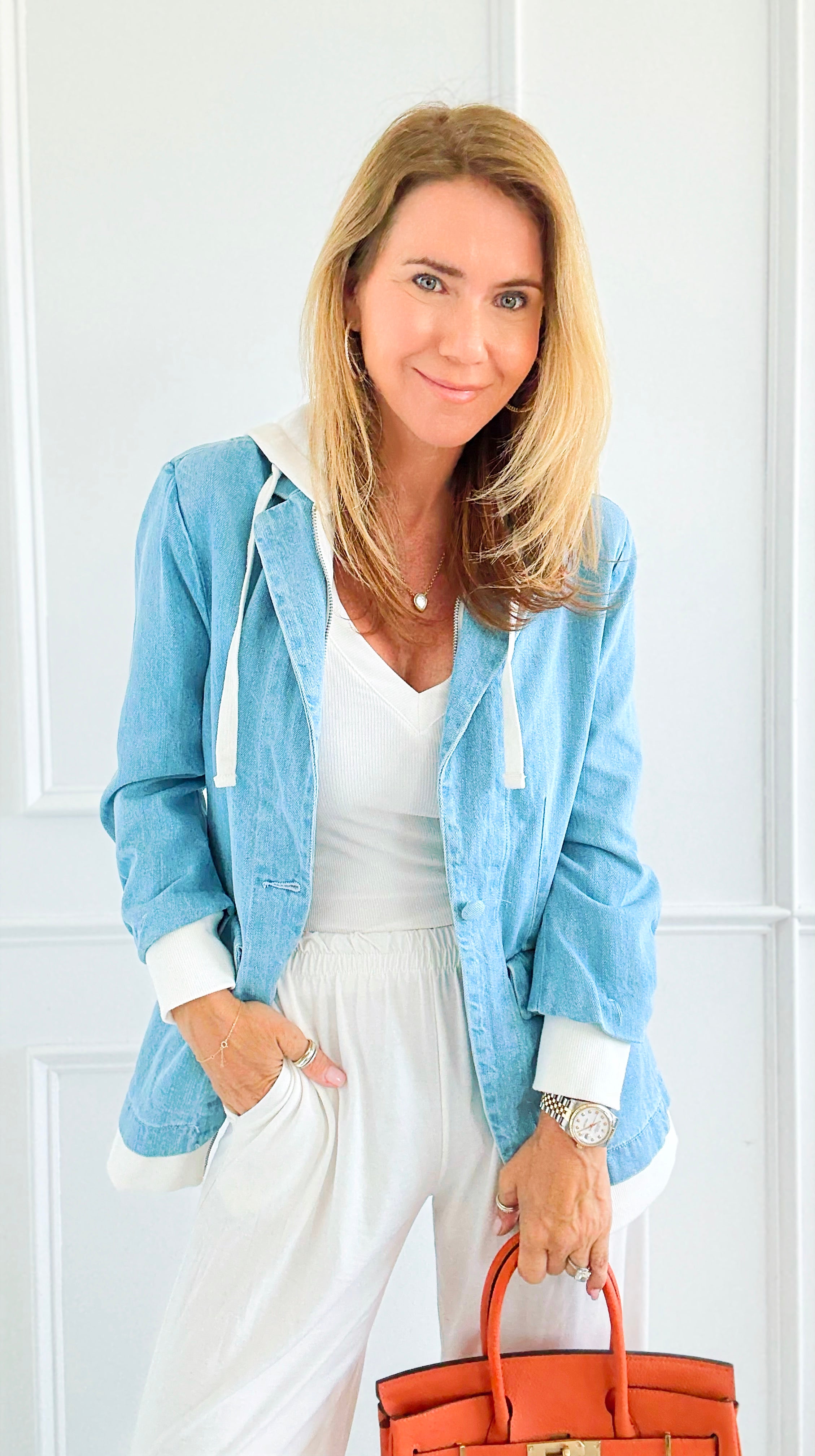 Layered Agenda Hooded Jacket-160 Jackets-RISEN JEANS-Coastal Bloom Boutique, find the trendiest versions of the popular styles and looks Located in Indialantic, FL