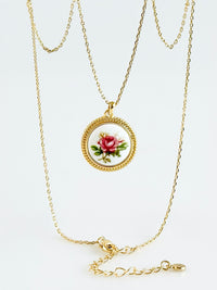 Vintage Bloom Pendant Necklace-230 Jewelry-GS JEWELRY-Coastal Bloom Boutique, find the trendiest versions of the popular styles and looks Located in Indialantic, FL
