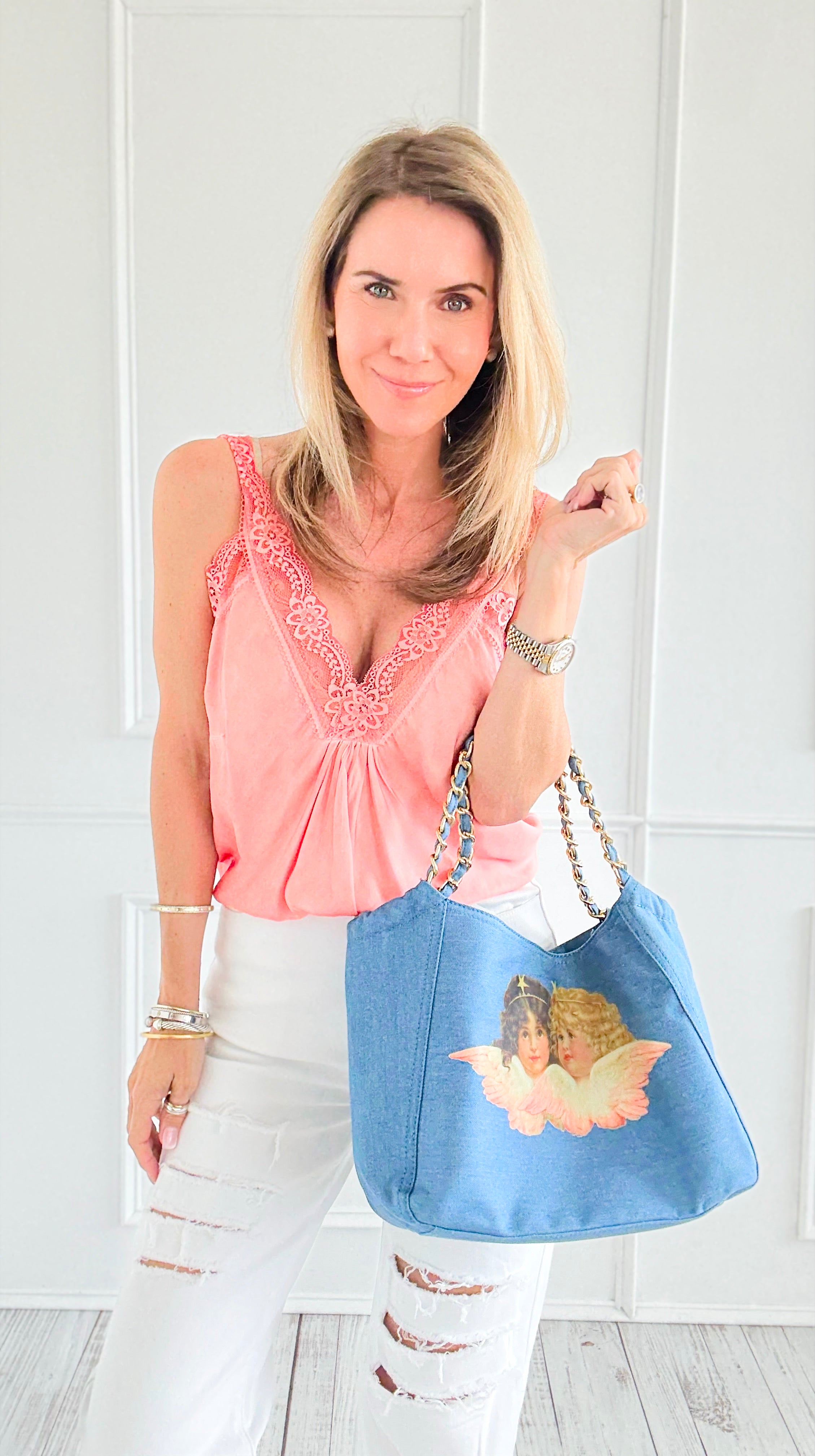 Custom CB - Crowned in Love Tote-240 Bags-Bag Boutique-H&D / Holly-Coastal Bloom Boutique, find the trendiest versions of the popular styles and looks Located in Indialantic, FL