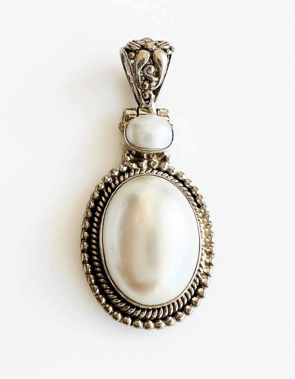 Sterling Silver Elegant Pearl Charm - Feb Market-230 Jewelry-Oriental Treasure-Coastal Bloom Boutique, find the trendiest versions of the popular styles and looks Located in Indialantic, FL