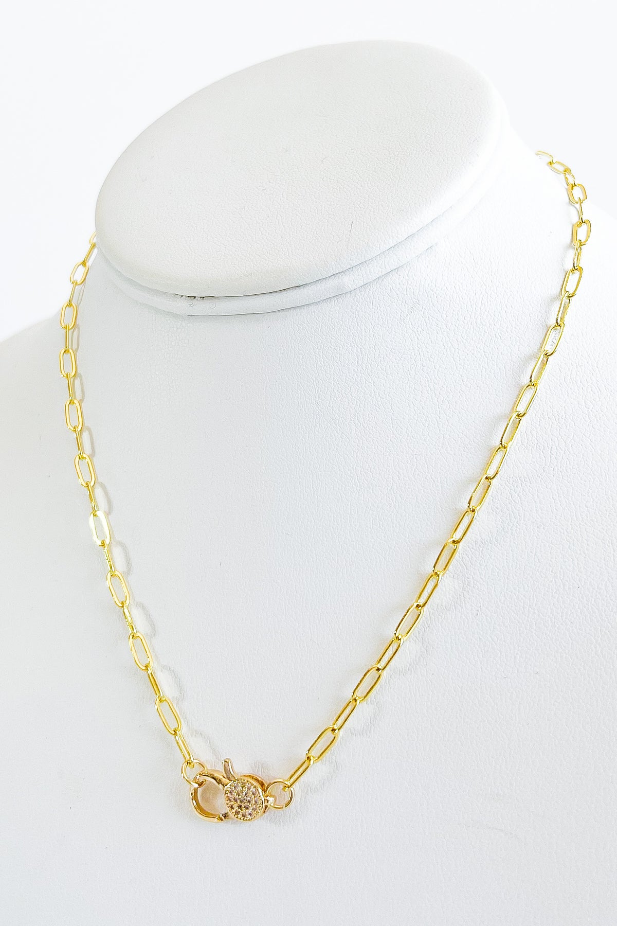 CB Staple Paperclip Clasp Necklace-230 Jewelry-NYC-Coastal Bloom Boutique, find the trendiest versions of the popular styles and looks Located in Indialantic, FL