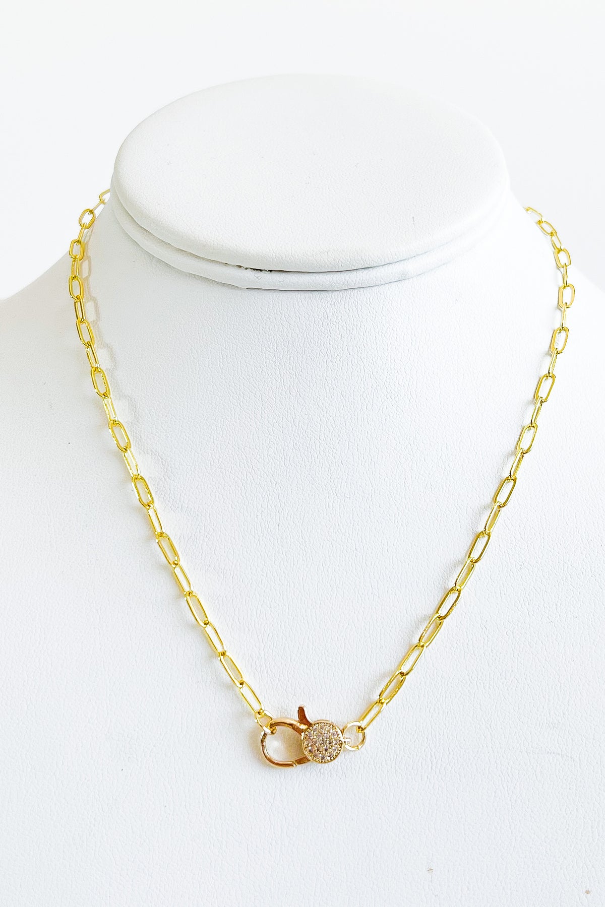 CB Staple Paperclip Clasp Necklace-230 Jewelry-NYC-Coastal Bloom Boutique, find the trendiest versions of the popular styles and looks Located in Indialantic, FL