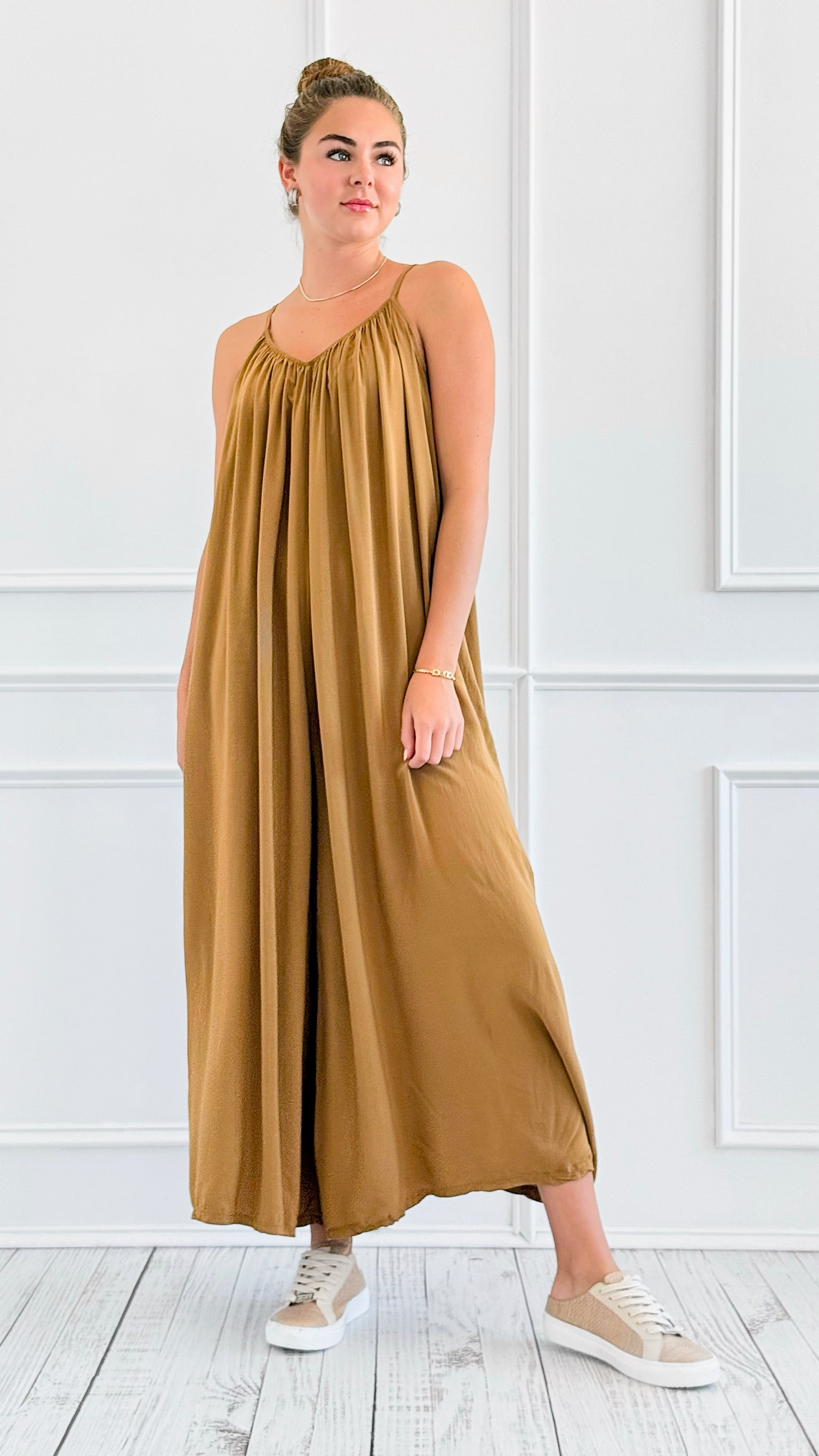 Barefoot Bliss Jumpsuit - Tobacco-200 Dresses/Jumpsuits/Rompers-V6-Coastal Bloom Boutique, find the trendiest versions of the popular styles and looks Located in Indialantic, FL