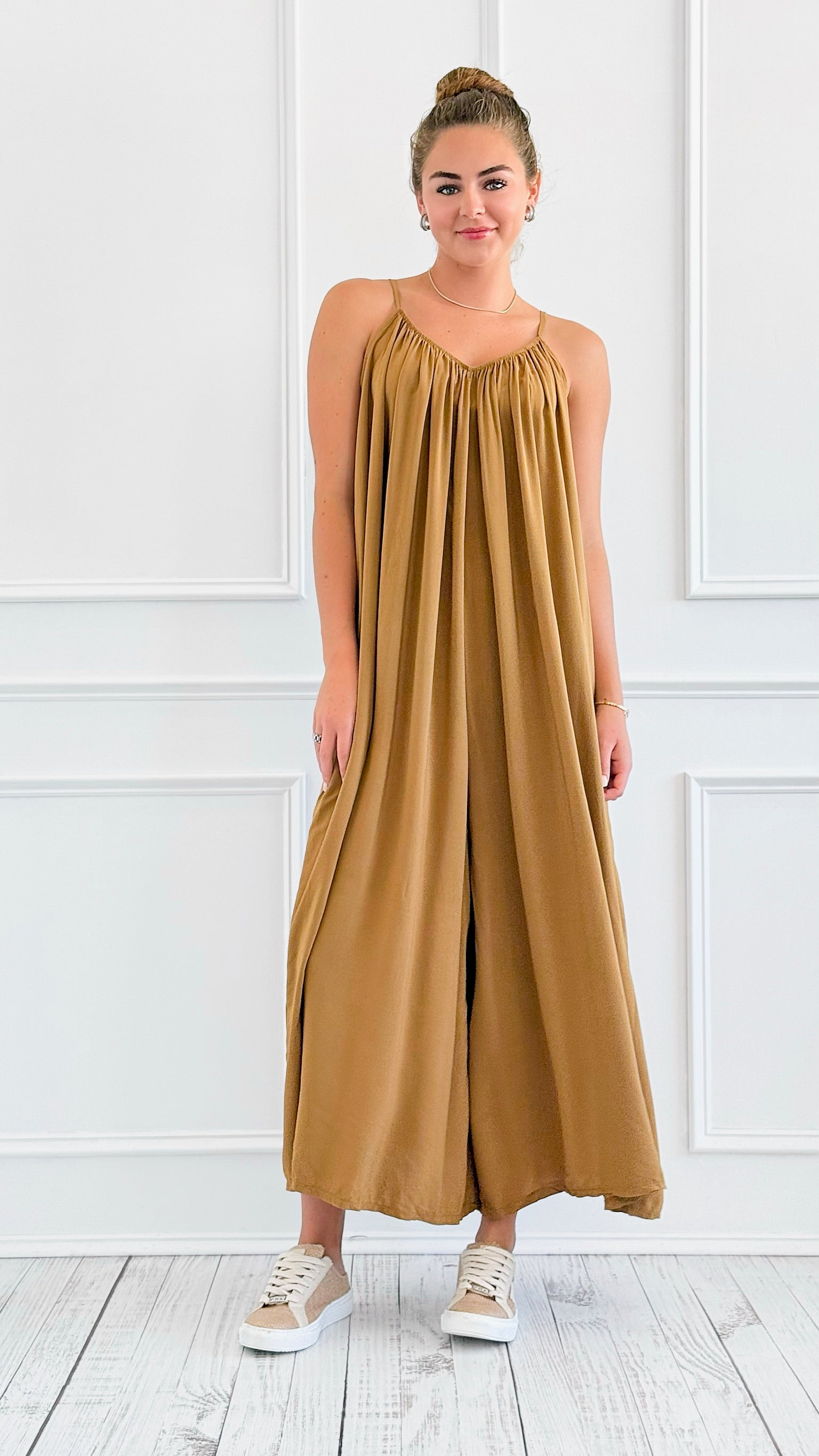 Barefoot Bliss Jumpsuit - Tobacco-200 Dresses/Jumpsuits/Rompers-V6-Coastal Bloom Boutique, find the trendiest versions of the popular styles and looks Located in Indialantic, FL