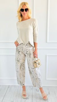 Artful Ease Relaxed Pants-170 Bottoms-Kan Can USA-Coastal Bloom Boutique, find the trendiest versions of the popular styles and looks Located in Indialantic, FL
