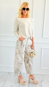 Artful Ease Relaxed Pants-170 Bottoms-Kan Can USA-Coastal Bloom Boutique, find the trendiest versions of the popular styles and looks Located in Indialantic, FL