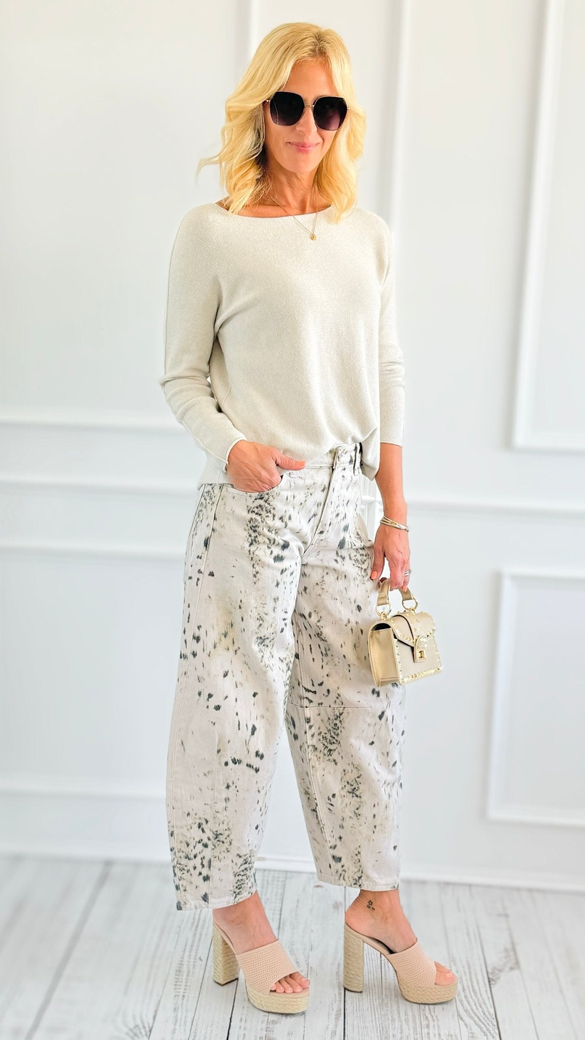 Artful Ease Relaxed Pants-170 Bottoms-Kan Can USA-Coastal Bloom Boutique, find the trendiest versions of the popular styles and looks Located in Indialantic, FL