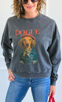 Chic Dogue Italian Sweatshirt-110 Long Sleeve Tops-FIRSTAGE-Coastal Bloom Boutique, find the trendiest versions of the popular styles and looks Located in Indialantic, FL