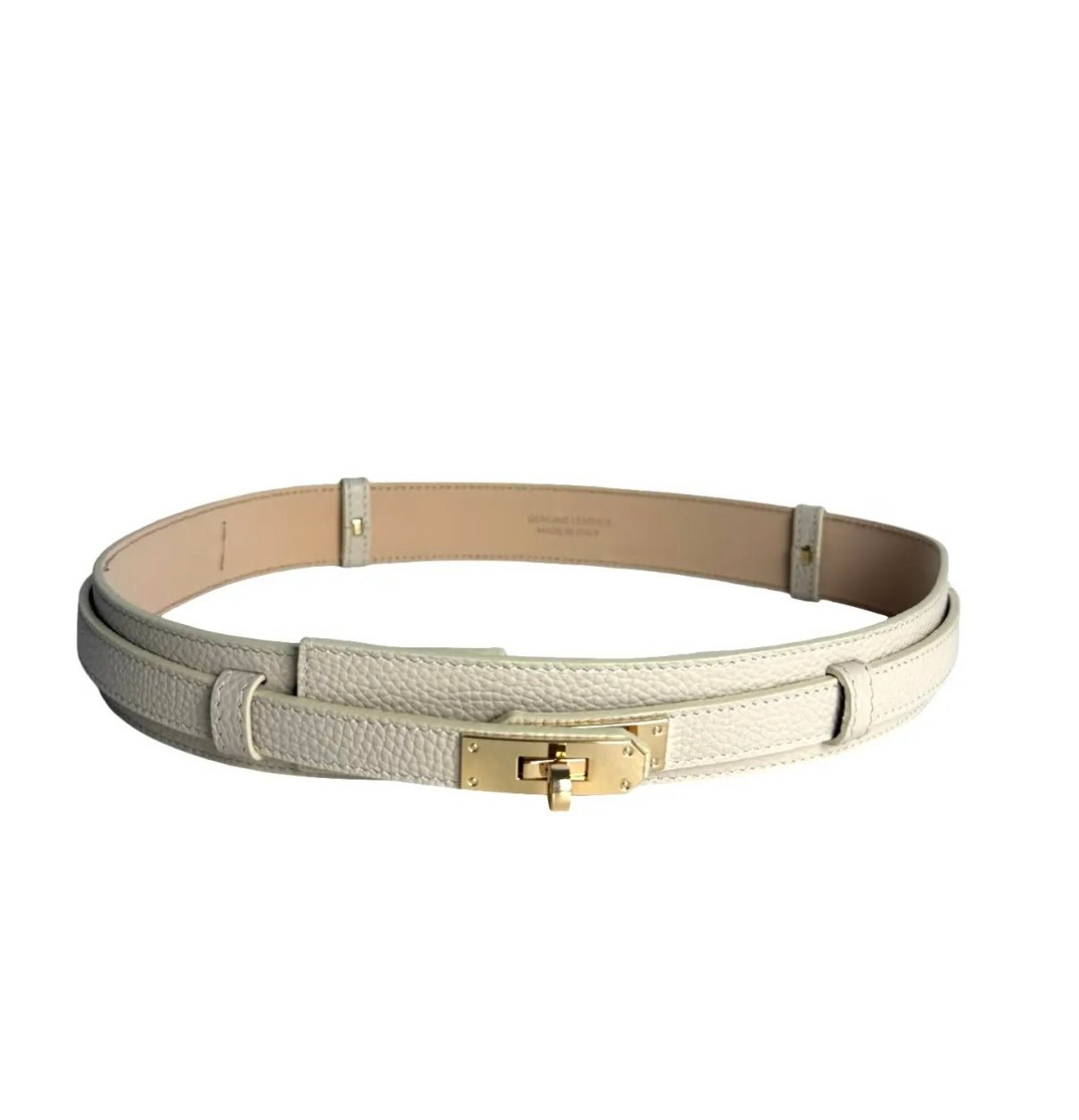 Heritage Lock Italian Leather Belt - THICK-110 Short Sleeve Tops-LE BORSETTE-Coastal Bloom Boutique, find the trendiest versions of the popular styles and looks Located in Indialantic, FL