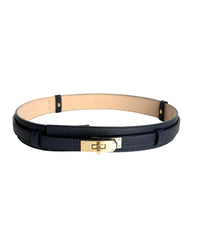 Heritage Lock Italian Leather Belt - THICK-110 Short Sleeve Tops-LE BORSETTE-Coastal Bloom Boutique, find the trendiest versions of the popular styles and looks Located in Indialantic, FL