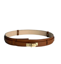 Heritage Lock Italian Leather Belt - THICK-110 Short Sleeve Tops-LE BORSETTE-Coastal Bloom Boutique, find the trendiest versions of the popular styles and looks Located in Indialantic, FL