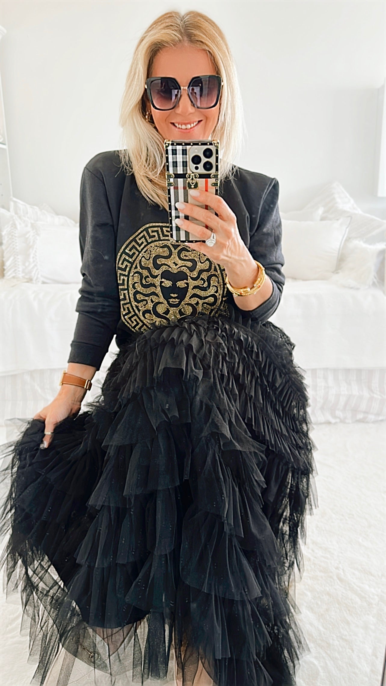 CB Custom Medusa Sweatshirt-130 Long Sleeve Tops-HOLLY / CB-Coastal Bloom Boutique, find the trendiest versions of the popular styles and looks Located in Indialantic, FL