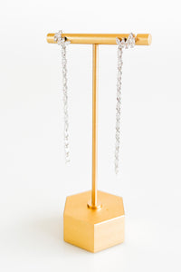 Sterling Silver CZ Pear Dangle Earring-230 Jewelry-NYC-Coastal Bloom Boutique, find the trendiest versions of the popular styles and looks Located in Indialantic, FL