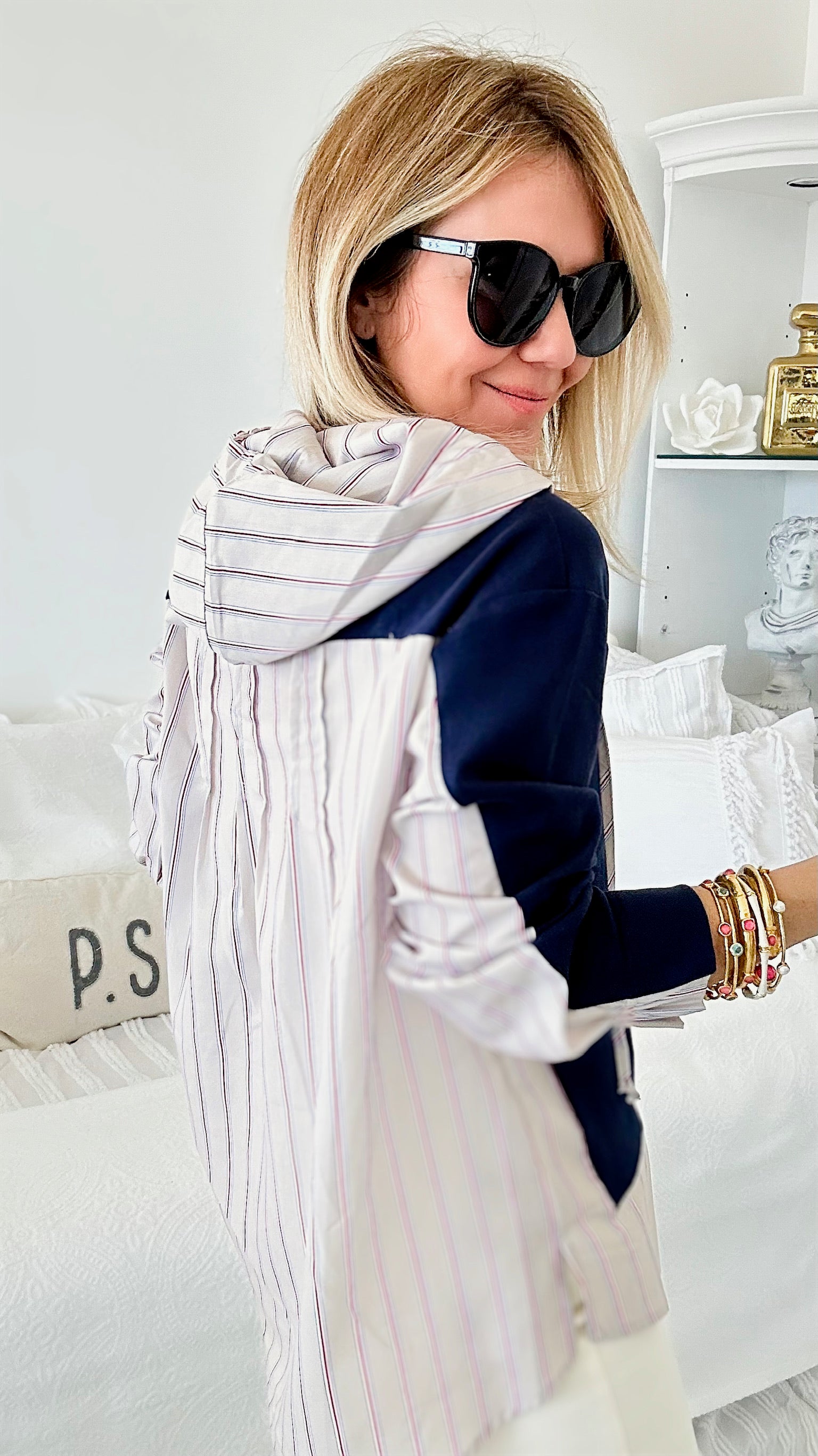Love at First Sight Pinstripe Top-130 Long Sleeve Tops-Joh Apparel-Coastal Bloom Boutique, find the trendiest versions of the popular styles and looks Located in Indialantic, FL