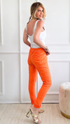 Love Endures Italian Joggers - Orange-180 Joggers-Italianissimo-Coastal Bloom Boutique, find the trendiest versions of the popular styles and looks Located in Indialantic, FL