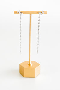 Sterling Silver CZ Pear Dangle Earring-230 Jewelry-NYC-Coastal Bloom Boutique, find the trendiest versions of the popular styles and looks Located in Indialantic, FL