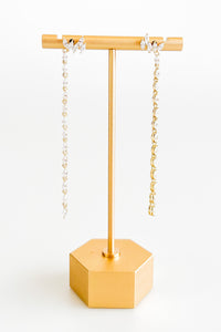 Sterling Silver CZ Pear Dangle Earring-230 Jewelry-NYC-Coastal Bloom Boutique, find the trendiest versions of the popular styles and looks Located in Indialantic, FL