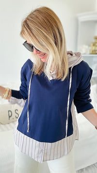 Love at First Sight Pinstripe Top-130 Long Sleeve Tops-Joh Apparel-Coastal Bloom Boutique, find the trendiest versions of the popular styles and looks Located in Indialantic, FL