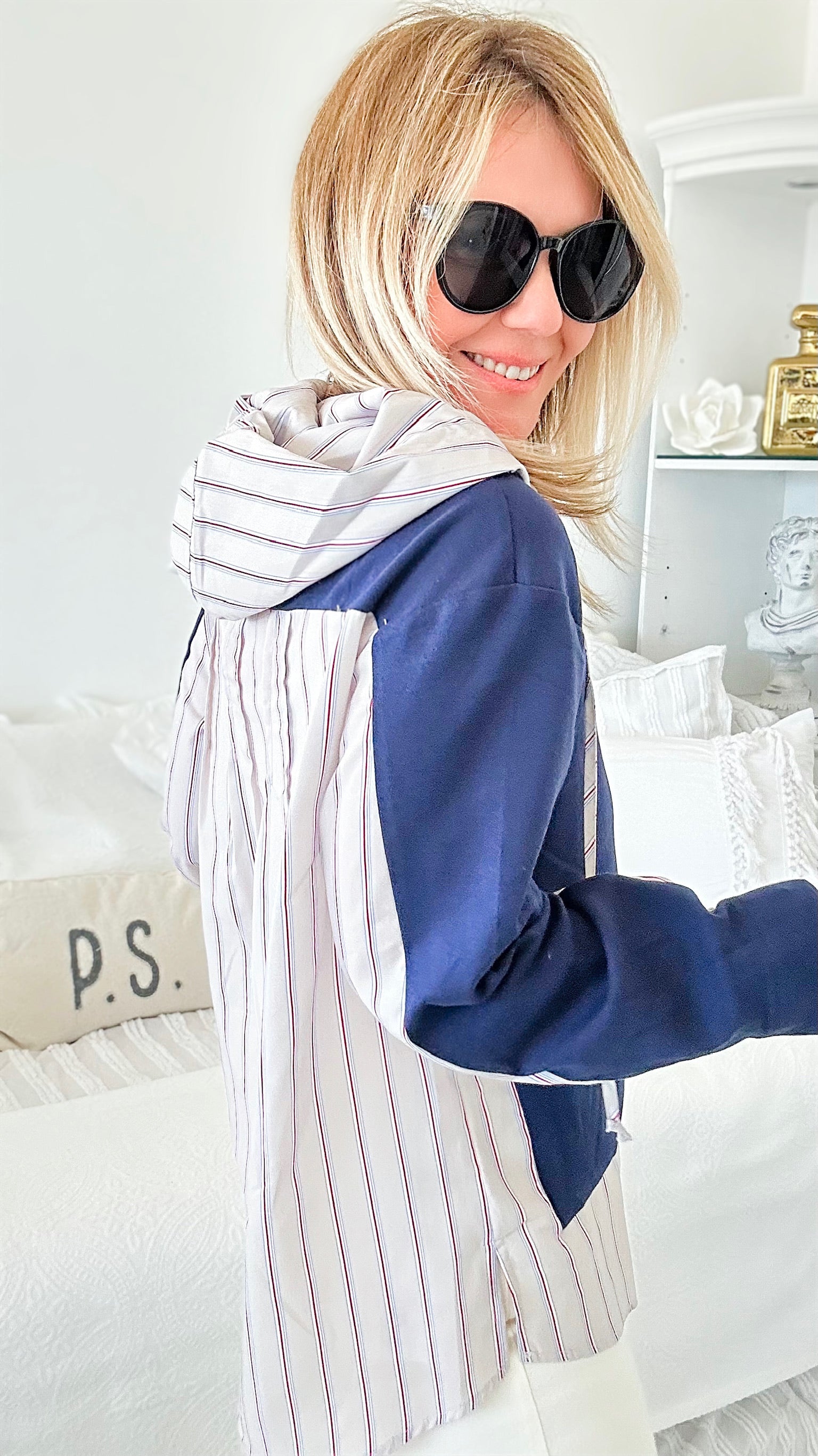 Love at First Sight Pinstripe Top-130 Long Sleeve Tops-Joh Apparel-Coastal Bloom Boutique, find the trendiest versions of the popular styles and looks Located in Indialantic, FL