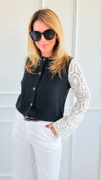 Layers of Effortless Elegance Sweater Cardigan-150 Cardigans/Layers-Original USA-Coastal Bloom Boutique, find the trendiest versions of the popular styles and looks Located in Indialantic, FL