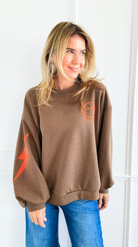 Lightning Smile Italian Sweatshirt-110 Long Sleeve Tops-LAVVIA-Coastal Bloom Boutique, find the trendiest versions of the popular styles and looks Located in Indialantic, FL