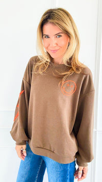 Lightning Smile Italian Sweatshirt-110 Long Sleeve Tops-LAVVIA-Coastal Bloom Boutique, find the trendiest versions of the popular styles and looks Located in Indialantic, FL