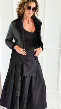 Midnight Embrace Coat-160 Jackets-ROUSSEAU-Coastal Bloom Boutique, find the trendiest versions of the popular styles and looks Located in Indialantic, FL