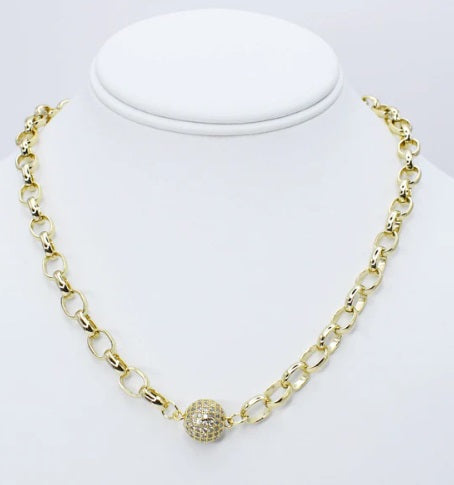 Radiant Orbit Necklace-230 Jewelry-TREASURE JEWELS-Coastal Bloom Boutique, find the trendiest versions of the popular styles and looks Located in Indialantic, FL