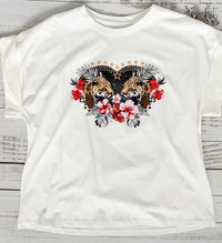Savage Love Italian Graphic T-Shirt-110 Short Sleeve Tops-FIRSTAGE-Coastal Bloom Boutique, find the trendiest versions of the popular styles and looks Located in Indialantic, FL