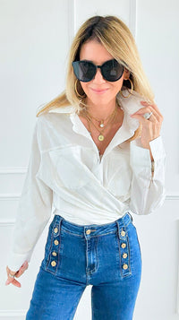 Subtle Sparkle Top-130 Long Sleeve Tops-PASTEL DESIGN-Coastal Bloom Boutique, find the trendiest versions of the popular styles and looks Located in Indialantic, FL