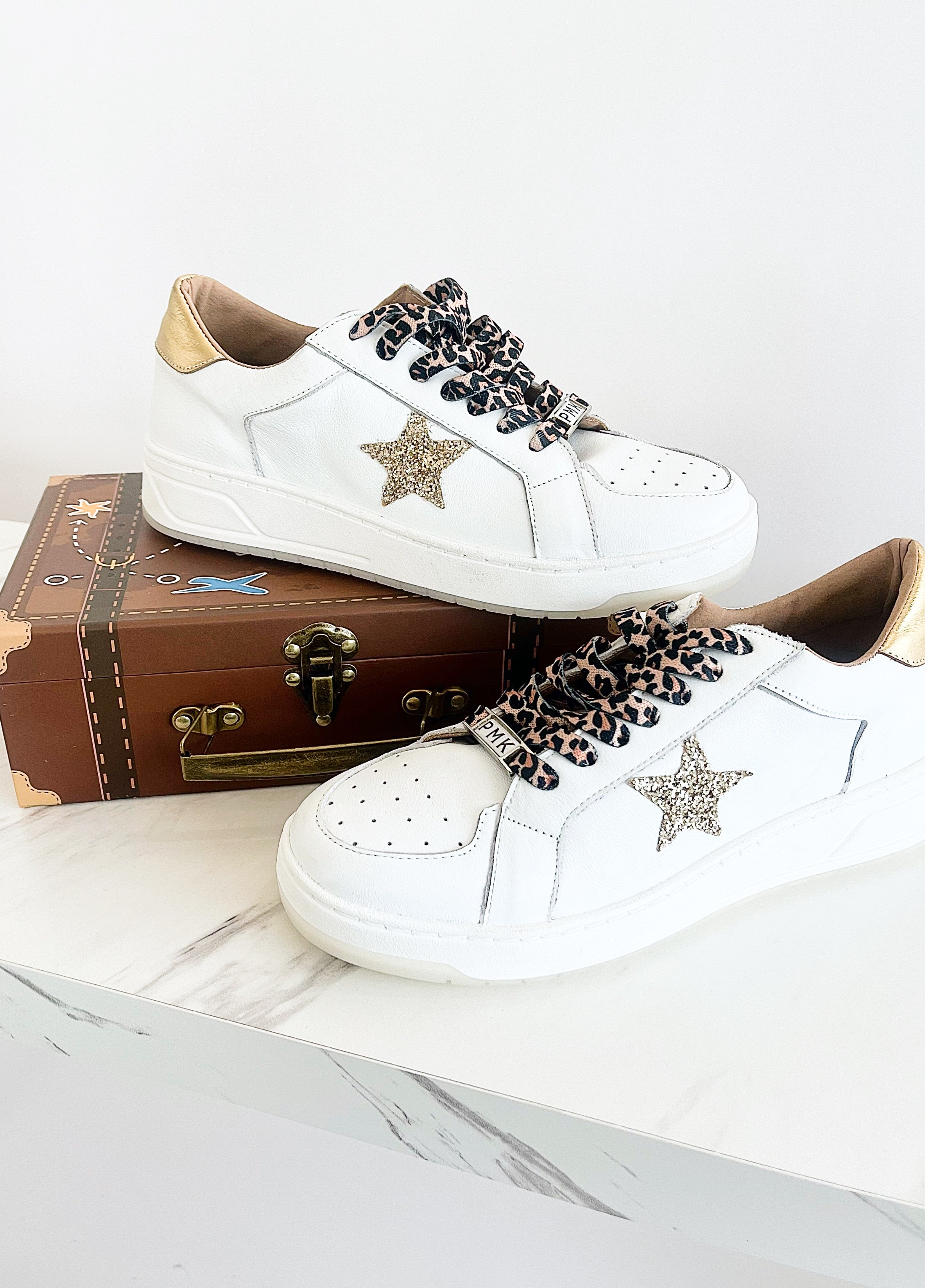 CB Wild Stars Lace Up Sneakers-250 Shoes-PMK Shoes-Coastal Bloom Boutique, find the trendiest versions of the popular styles and looks Located in Indialantic, FL