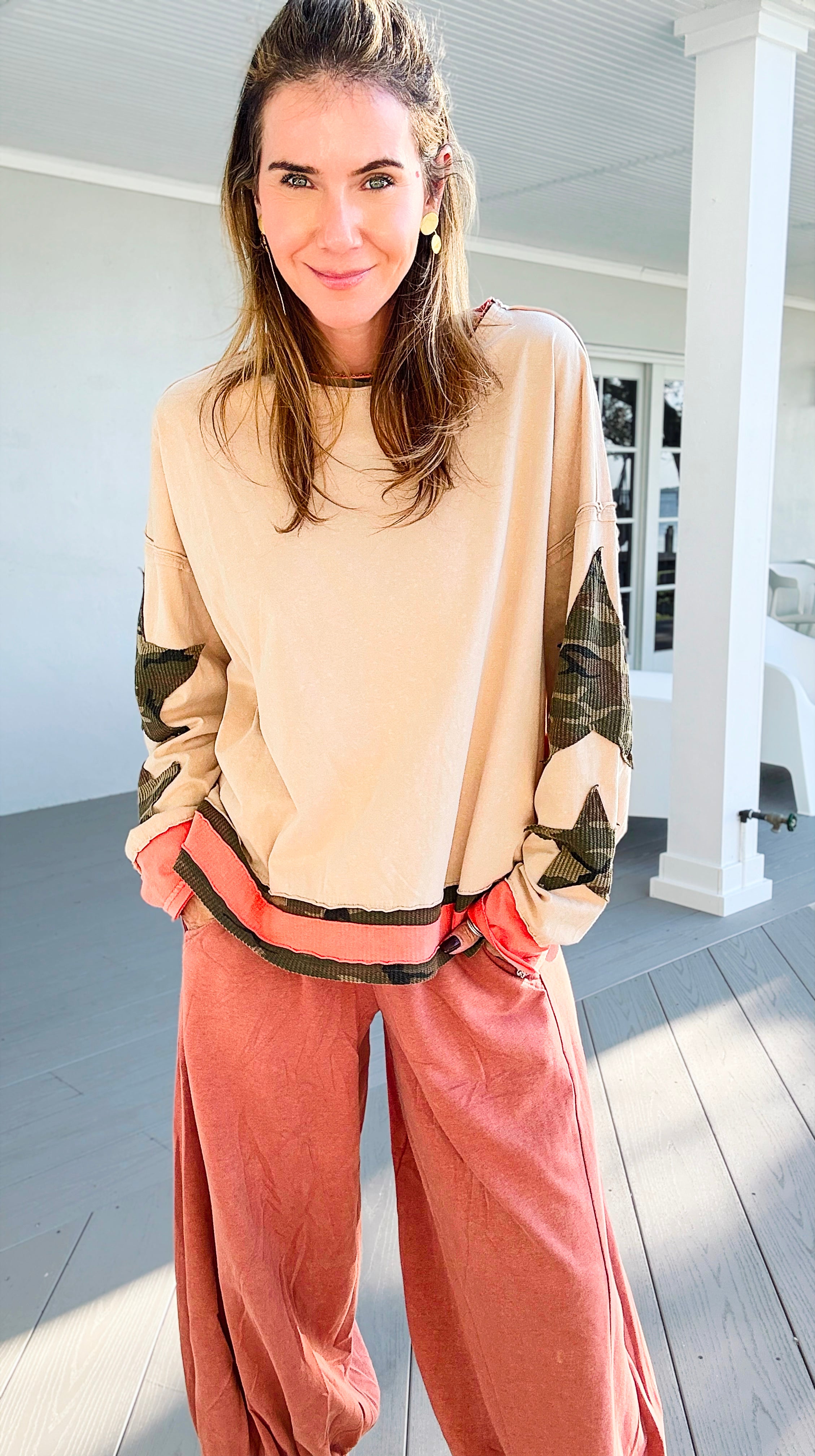 The Starbound Edge Top-110 Long Sleeve Tops-ODDI-Coastal Bloom Boutique, find the trendiest versions of the popular styles and looks Located in Indialantic, FL