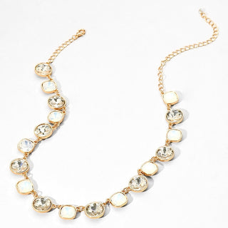 Moonlit Mirage Collar Necklace - Clear-230 Jewelry-NYW-Coastal Bloom Boutique, find the trendiest versions of the popular styles and looks Located in Indialantic, FL