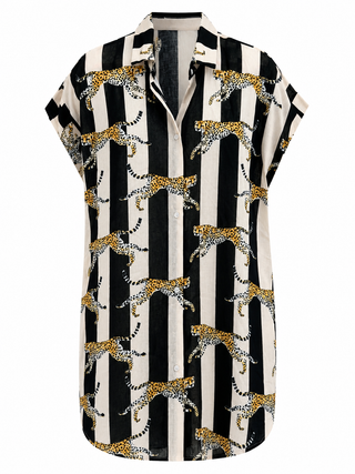Roar & Explorer Italian Button Down Dress