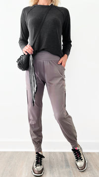 Butter Jogger With Side Pockets-210 Loungewear/Sets-Rae Mode-Coastal Bloom Boutique, find the trendiest versions of the popular styles and looks Located in Indialantic, FL