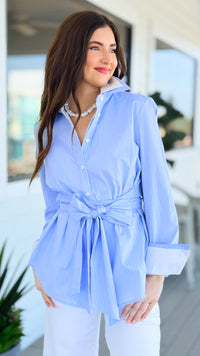 Wrapped Intent Button Down Top