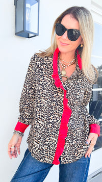 Fierce Ruffle Moment Top-130 Long Sleeve Tops-JODIFL-Coastal Bloom Boutique, find the trendiest versions of the popular styles and looks Located in Indialantic, FL