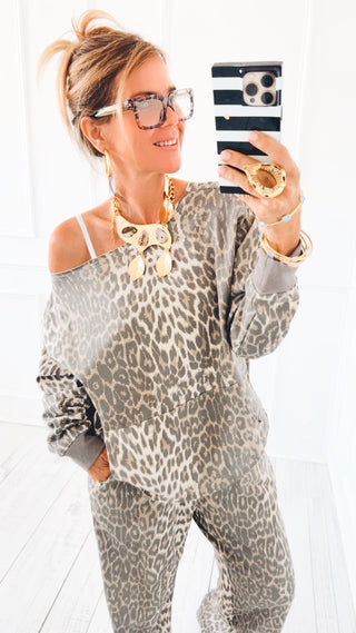 Leopard Lounge Set