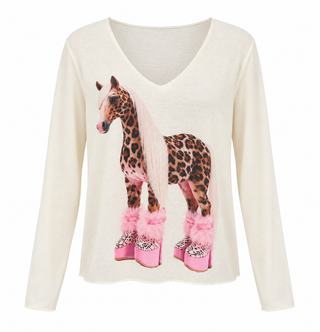 Pink Pony Club Lurex Trim Italian Top