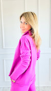 Eileen Cozy Lounge Collar Pullover Top - New Orchid-110 Long Sleeve Tops-MONO B-Coastal Bloom Boutique, find the trendiest versions of the popular styles and looks Located in Indialantic, FL