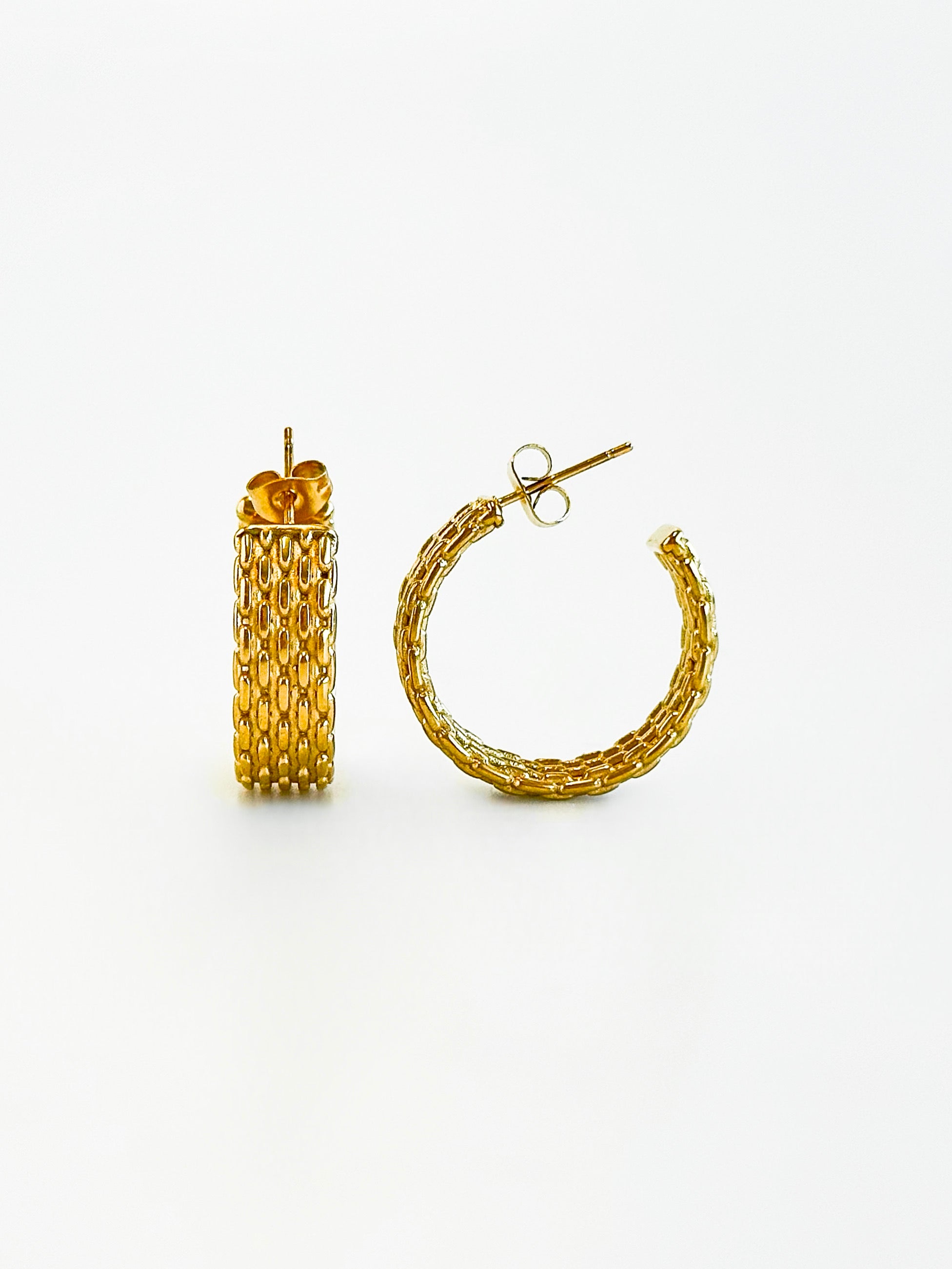 Luxe Twist Hoop Earrings-230 Jewelry-GS JEWELRY-Coastal Bloom Boutique, find the trendiest versions of the popular styles and looks Located in Indialantic, FL