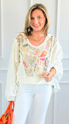 Paisley Dreams Hooded Top-110 Long Sleeve Tops-POL-Coastal Bloom Boutique, find the trendiest versions of the popular styles and looks Located in Indialantic, FL