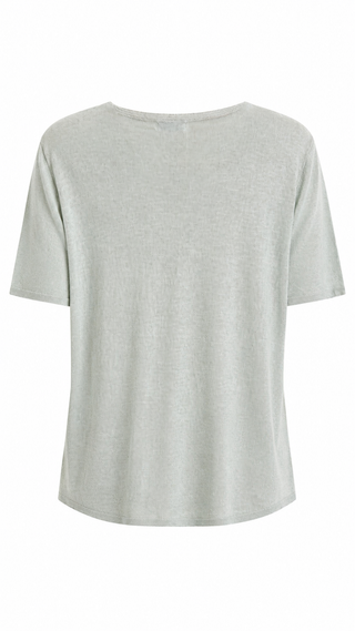Rockstar Paws Italian Graphic Top- Sage