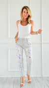 Heart Five Sequins Italian Denim Pant-100 Pants-DIPINTO DI BLU-Coastal Bloom Boutique, find the trendiest versions of the popular styles and looks Located in Indialantic, FL